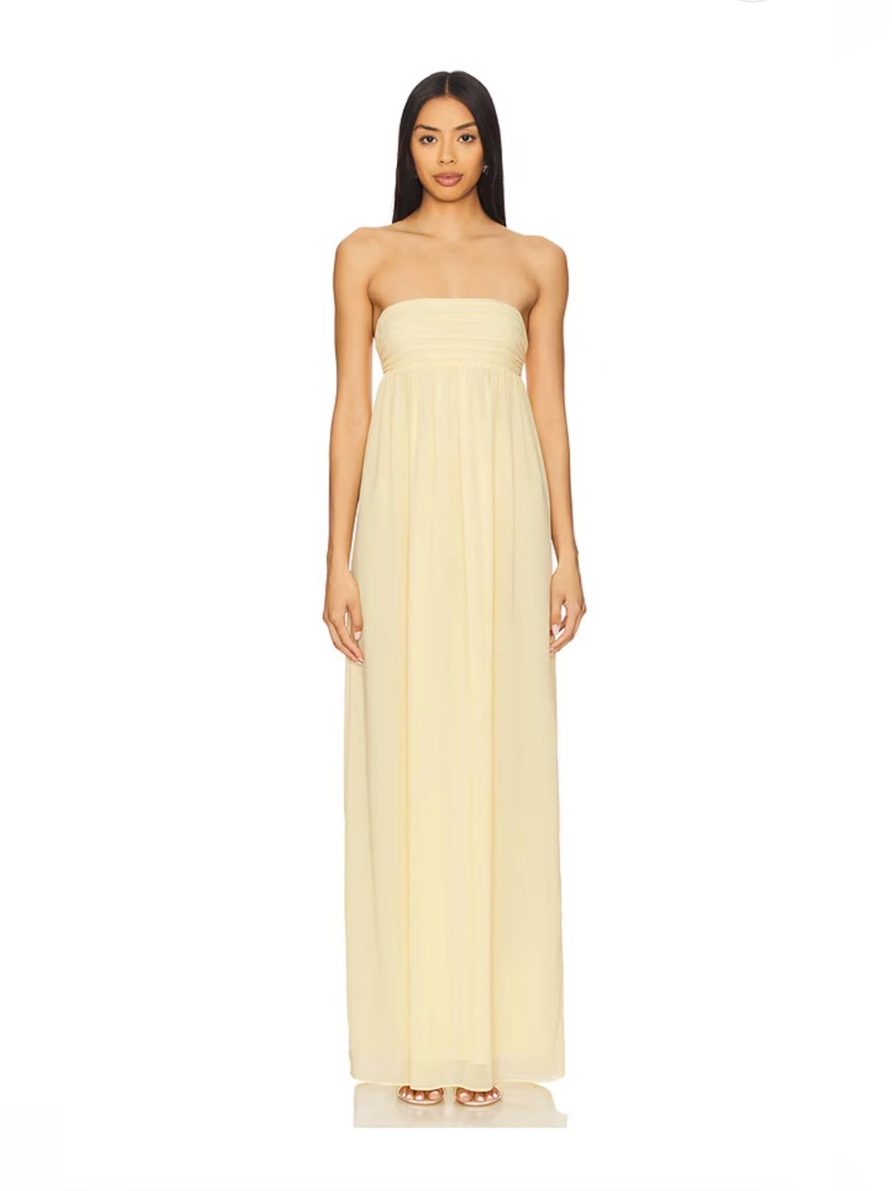 Lovers + Friends Soleil Gown in Butter Yellow